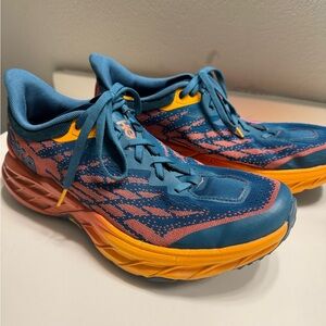 Hoka Athletic Shoes - Blue and Orange